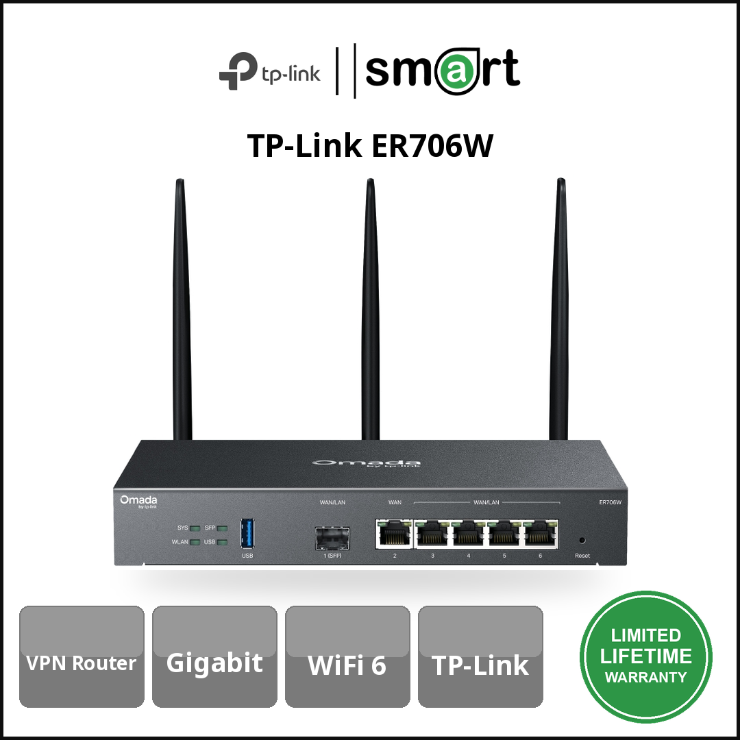 TP-Link ER706W - Omada AX3000 Gigabit VPN Router