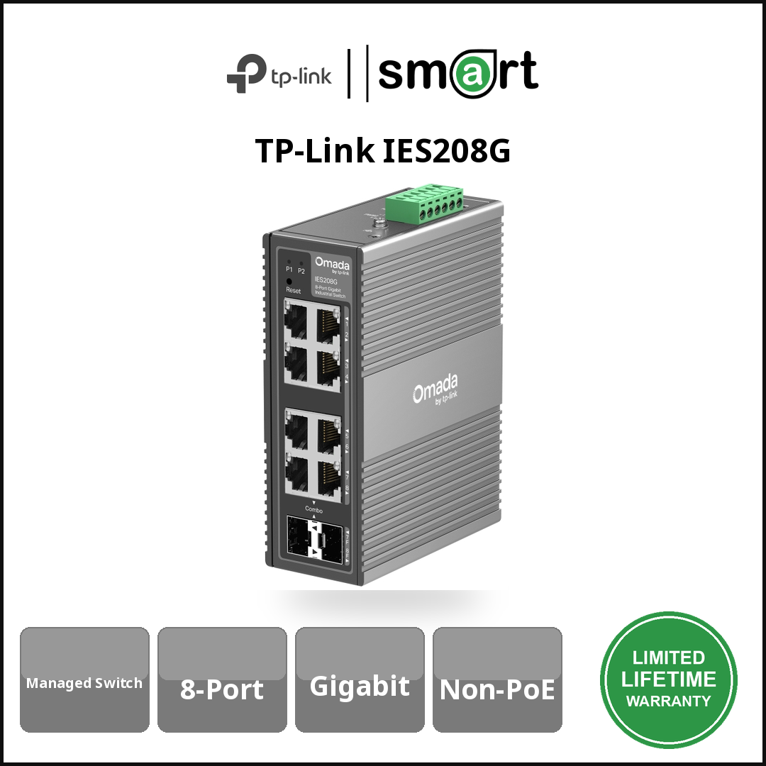 TP-Link IES208G - IES208G Switch 8Port Gb Mng Ind Easy