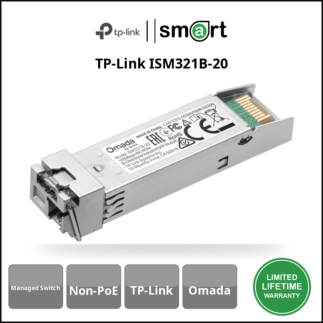 TP-Link ISM321B-20 - 1000Base-BX WDM Bi-Direct Ind.SFP Module