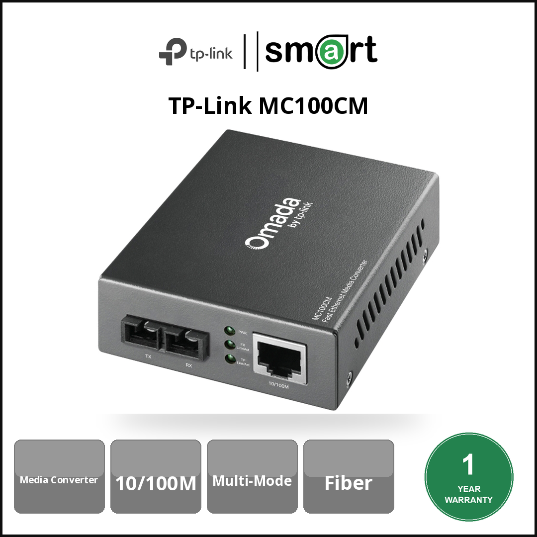 TP-Link MC100CM - 10/100Mbps Multi-Mode Media Converter