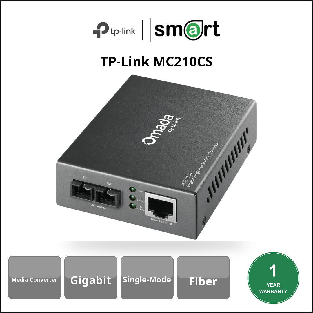 TP-Link MC210CS - Gigabit Single-Mode Media Converter