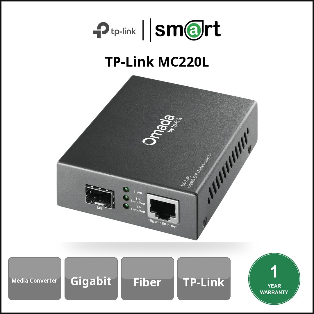 TP-Link MC220L - Gigabit SFP Media Converter