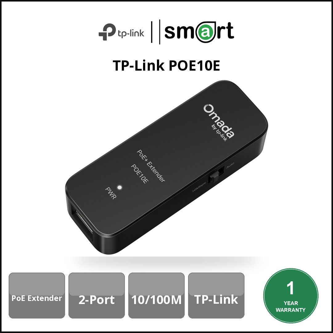 TP-Link POE10E - POE10E PoE+ Extender 2Port 10/100Mb