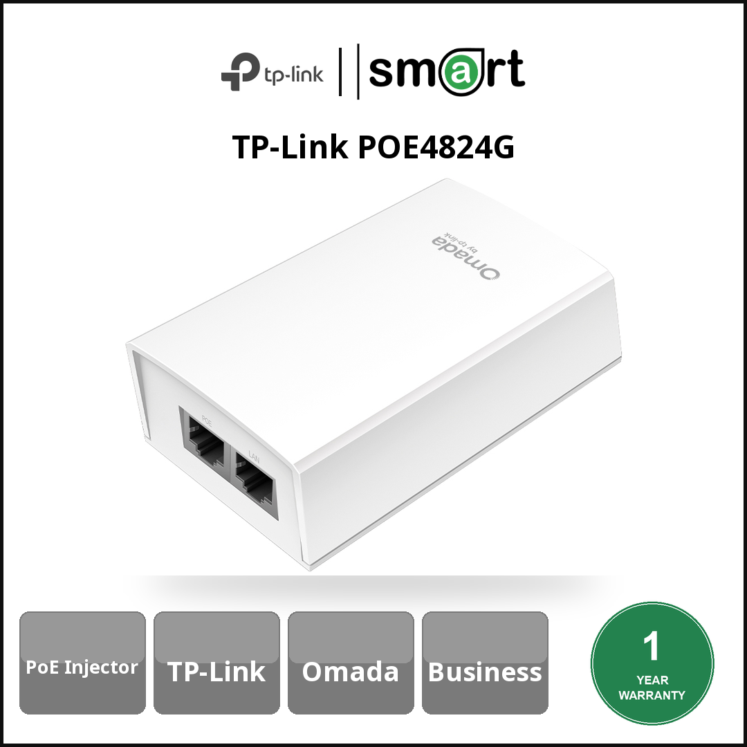 TP-Link POE4824G - 48V Passive PoE Injector Adapter