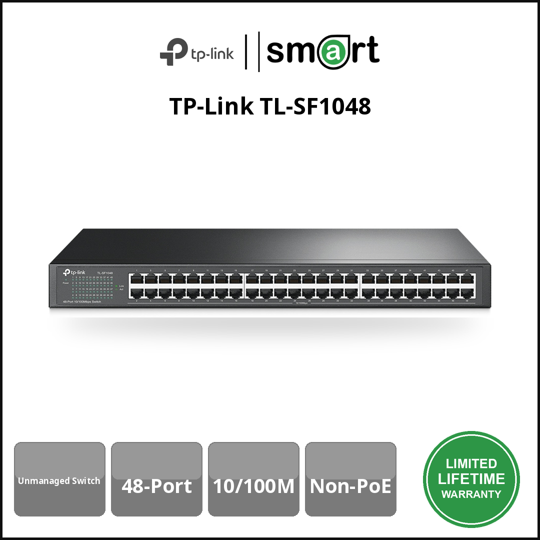 TP-Link TL-SF1048 - 48Port 10/100M 19" Unmanaged Switch