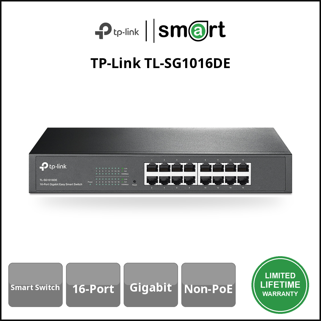 TP-Link TL-SG1016DE - 16Port Gigabit Easy Smart Switch